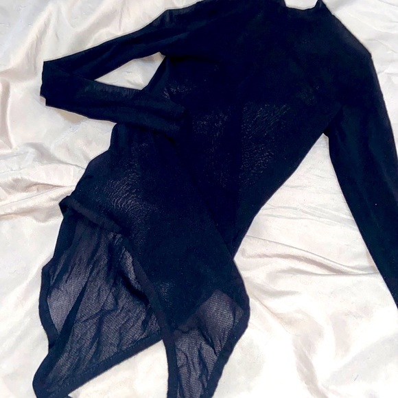 Black mesh body suit S/M - Picture 1 of 3